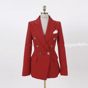 Kvinnors tvåbitar byxor kvinnor kostym temperament brittisk vind kvinnlig liten mode stilig röd professionell självodling tvådelar