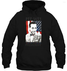 Herrtröjor män hoodie kissa wee herman för president slim fit women streetwear