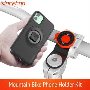 Mountain Bike Phone Holder för 11Pro X Max XR 8Plus 7 SE Cykelmonterad fäste CLIP ROTAT STILL KIT MED SUCKSUST CASE260Z