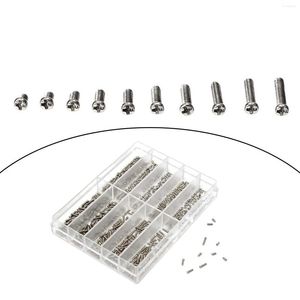 Onarım Kitlerini İzle 500 PCS Kapak Vidası 1.6mm-6.0mm Çeşitli Çiftlik Boyut Paslanmaz Çelik 10 Farklı Boyutlar Yüksek Performans