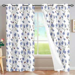 Curtain Beautiful Floral Curtains For Bedroom Luxury Home Decoration Room Living Set Window Blinds Door Custom