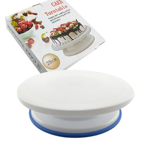 Mesa giratória de bolo de 11 polegadas gira ferramentas de cozinha antiderrapante suporte giratório suave kit de decoração display ferramentas de cozimento acessórios suprimentos 1223966