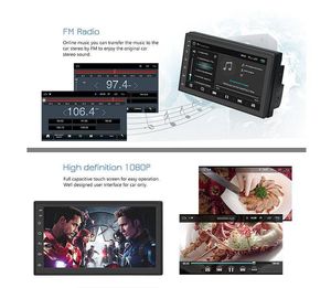 نظام تتبع المركبات CAR GPS Mavigation 7 بوصة Android Car Stereo Multimedia Player مع CarPlay326L