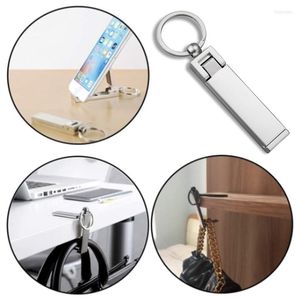Nyckelringar Portabla handväskekrokar för bord Elegant fällbar handväskväska hängare Holder Folding Hanger Hook Storage Home Use