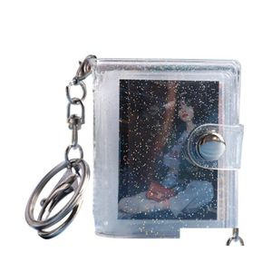 Key Rings Mini P O Álbum Small Instant Picture Albums Pingente ID Pictures Armazenamento Intersticial Pocket Keyring Lover Memory Gret Drop Otqnw