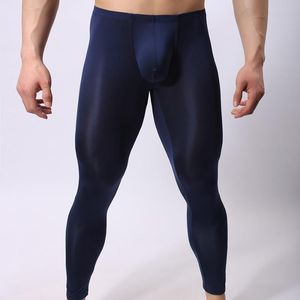 Herren-Nachtwäsche, Schlafhose, sexy, durchsichtige lange Hose, Gay-Strumpfhose, Leggings, transparente Lounge, durchsichtig, Mesh-Spitze, Kompressionsmode