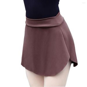 Bühnenkleidung Frauen Mädchen Ballettrock Tanzkleid Schwarz Marinegrau Tutu Ballerina Dancewear Erwachsene Side Split Short