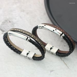 Armreif ZG Armband Für Männer Trendige Produkte Mehrschichtiger Geflochtener Edelstahl Persönlichkeit Trend Titan Charms Männlich