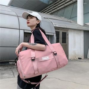 Outdoor Bags Fashion Women's Gym Man Large Capacity Travel Backpack Waterproof Handbag Multifunction Fitness Training Yoga Duffle