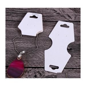 Tags Price Card 16 Style Black/White/Kraft Stud Earring Necklace Different Size Bracelet Hang Tag Jewelry Display Cards Label 132 W Dhm8O