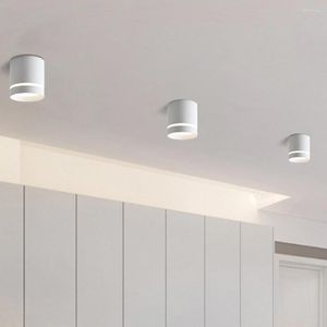 Great Aisle Light Corrosion Resistant LED Down Non-Dimmable Illumination Heat-Resistant White Ceiling Lamp