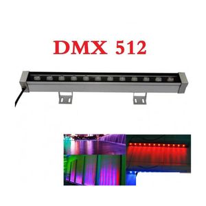 Flutlichter Dmx 512 RGB Led Wall Washer Licht 24V 12W Flutlicht Ip65 Außenbeleuchtung Für Bar Drop Lieferung Lichter Ot9Bk