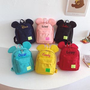 Plecak cukierki kolor spersonalizowany przedszkole haftowa szkolna nazwa kreskówka urocza chłopcy dziewczęta