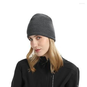 Basker mode unisex stretch mjuk stickad hatt som kör sporthattar höst vinter varma mössor delm22