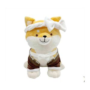 豪華な人形ゲームジェンシンインパクトxiangling guoba raccookon bear dollded cartoon plushie mascot Toy Cosplay PropsコレクションドロップD DHPAQ