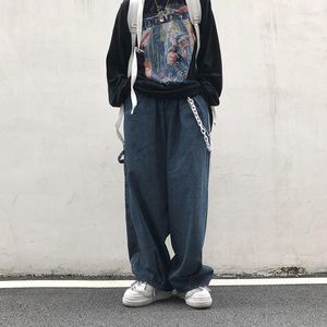 Męskie dżinsy Deeptown Klasyczne ogólne spodnie dla mężczyzn vintage japońskie dżinsowe spodnie męskie retro streetwear luźne moda hip hop Spring