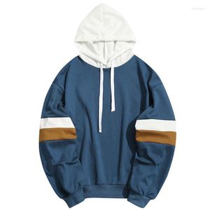 Men's Hoodies Men 2023 Mens Color Bock Streetwear Sweatshirts Male Korean Fashions Hip Hop Loose