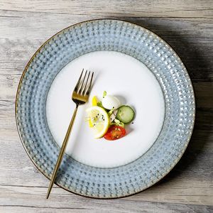 Talerze Europejski kreatywny retro ceramiczny duży obiad zachodni makaron taca owocowa sałatka sałatka dania domowe stoliki kuchenne 1PC