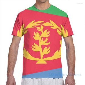 Erkek Tişörtleri Eritre Bayrak Erkekler Tişört Kadınlar Baskı Moda Kız Gömlek Çocuk Üstleri Tees Kısa Kollu Tshirts