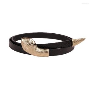 Cinture Cintura in pelle alla moda con forma a serpente per decorazioni per gonne jeans da donna