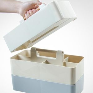 Organizzazione per la conservazione del bagno 1pc Casa Scatola per cosmetici Comò Finitura Desktop Plastica Prodotti per la cura della pelle multi Scaffale Organizzatore per trucchi Coif