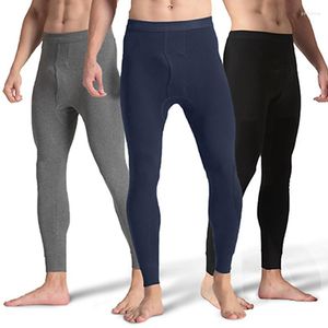 Intimo termico da uomo Autunno Inverno Uomo Pantaloni Long Johns Cotton Mens Abbigliamento termico traspirante Abbigliamento da casa maschile caldo