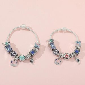 Bangle Genshin Impact Anime Figure Beads Bracelets Japanese Harajuku Diy Jewelry