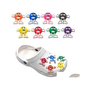 Parti di scarpe Accessori Commercio all'ingrosso M Croc Charms Fibbia Clog Bottoni Spille Braccialetto Braccialetto Decorazione Bambini Teen Adty Regali per feste D Dhlly