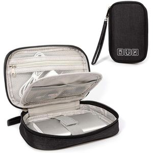 Förvaringspåsar Portable Travel Universal Cable Organizer Electronics Accessories Bag Digitala prylar som bär fodral Pouch för USB -sladd SD -kort