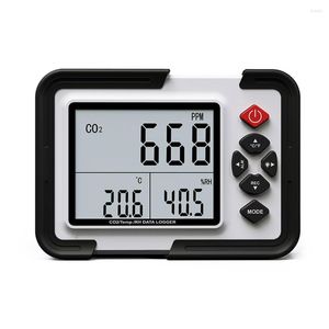 HT-2000 Digital CO2 Monitor Meter Meter Censter 9999PPM Analyzers مع اختبار درجة الحرارة والرطوبة