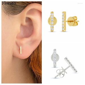 Brincos de garanhão 925 Sterling Silver Ear agulha minimalista de jóias de jóias de moda de forma plana Presentes de aniversário