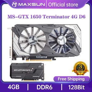 MaxSun كامل GTX 1650 Terminator 4GB بطاقة الرسوم