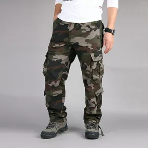 Calças Masculinas IN Masculinas Camufladas Outdoor Cargo Macacões de Tamanho Grande Calças de Moletom Jogging Roupas Táticas