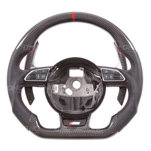 Driving Wheels Carbon Fiber Steering Wheel Compatible For Audi A1 A2 A3 A4 A5 S3 S4 RS3 RS4 RS5 RS6 RS7 S line Auto Part