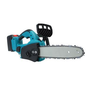 Electric Saw with one 21V Rechargeable Li-ion Battery 12 Inch ChainSaw Garden Wood Cutter Cordless Saw Lumber Power Tools