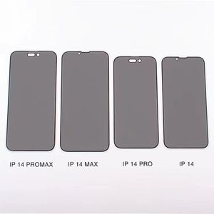 För iPhone 14 13 12 Mini 11 Pro Max X Xr Xs Max Privacy Anti-Spy skärmskydd i härdat glas med baksida