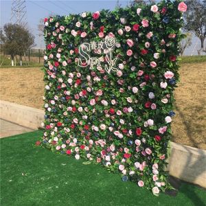 Decorative Flowers SPR Low MOQ Beautiful Wedding Backdrop Panels Artificial Flower Wall Panel