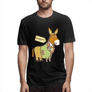 Męskie koszulki Smart Ass Smartass Donkey Krótkie T-shirt Summer Tops Fashion Tees