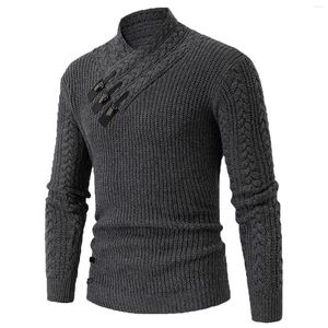 Men's Sweaters Boy Apparel Male Autumn And Winter Casual V Neck Collar Long Sleeve Vacation Outdoor Knitted Wool Coats For Men