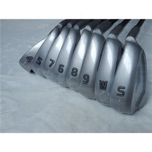 Irons Brand 8PCS 425 425 Golf Iron Set Clubs 49SW RSSR Flex SteelGraphite Shaft With Head Cover 230114