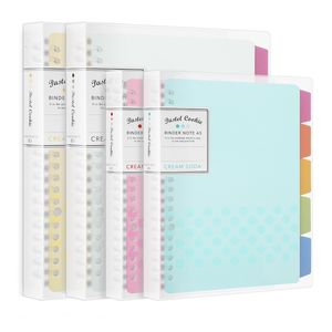 Notatniki Jianwu Japan Kokuyo Macaron Note Book Loose Leaf Wewnętrzny rdzeń A5 B5 Notebook Plan Plan Binder Office School Supplies Pierścień 230130