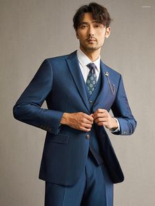 Męskie garnitury męskie garnitur królewski błękitny man wesel
