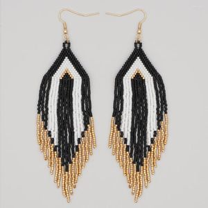 Kolczyki Dangle Go2boho 2023 Fringe Tassel Miyuki nasiona koraliki kolczyki Kobiet biżuteria Pendientes prezent ręcznie robione pierścienie ucha biżuteria