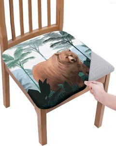 Krzesło obejmują leśny brązowy niedźwiedź palmy elastyczność elastyczność biuro siedziska obróbka ochraniacza domowa kuchnia jadalnia