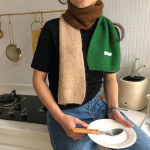 Schals Koreanische Winter Gestrickte Schal Für Frauen Damen Dicke Rechtschreibung Halstuch Bufanda Schals Weiche Woll Kaschmir Wraps Decke