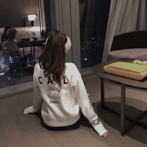 24ss Womens Brands Designers Sweater Letters Pullover Men S Hoodie Long Sleeve Sweatshirt Embroidery Knitwear Winter Clothes 2023 CC jacketstop