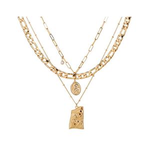 Pendanthalsband Personliga Bohemian Gold Butterfly Pearl for Women Fashion Mtilayer Halsband Portr￤tt Chokers Jewelry 471 Drop D DHMSJ
