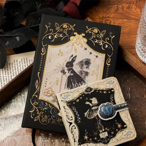 Notepads A6 Gothic Note Magnetic Buckle Book Retro Art High Value Exquisite Hand Ledger Small Personality Creative Gifts 230130