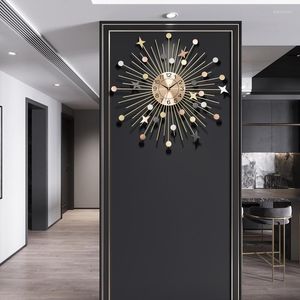 Relógios de parede silenciosos relógios de estar decorativa de luxo eletrônico Cozinha de luxo de luxo Decorações de Duvar Saati