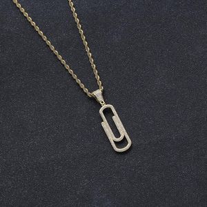 Colares pendentes Bling Women Colar de colar de latão Micro Pave Cz pingentes de jóias de hip hop masculino CN257